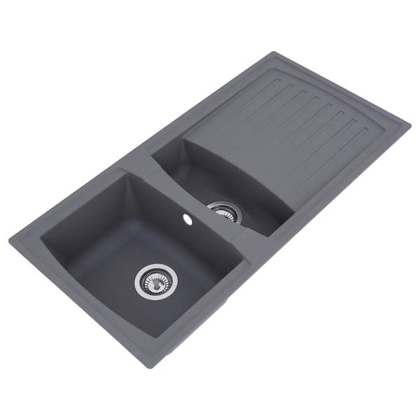 Küchenspüle Boston 2 Becken - Grau