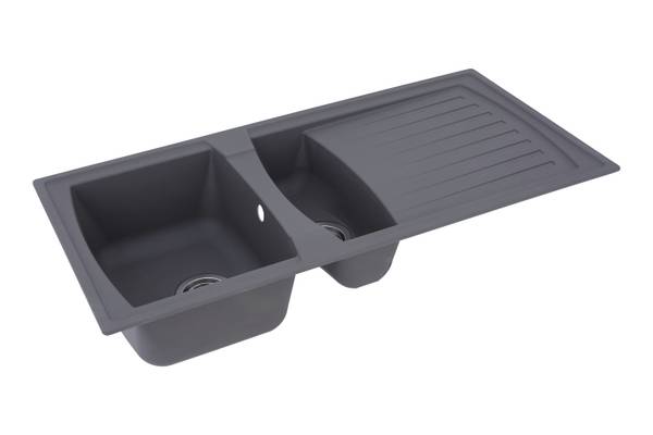 Küchenspüle Boston 2 Becken - Grau