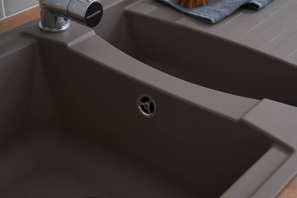 Küchenspüle Boston 2 Becken - Grau