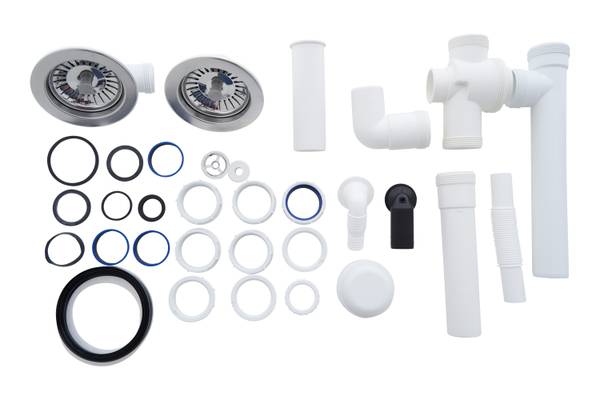 Küchenspüle Boston 2 Becken - Grau