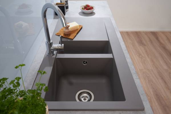 Küchenspüle Denver 2 Becken - Grau