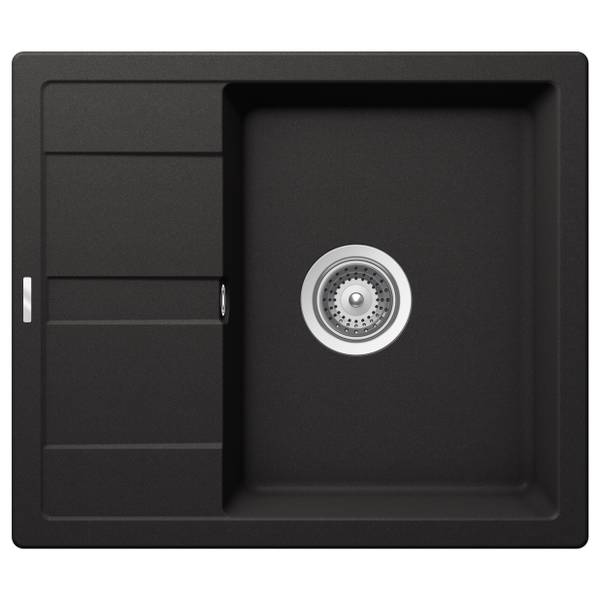 Küchenspüle Nashville - Schwarz - Breite: 58 cm