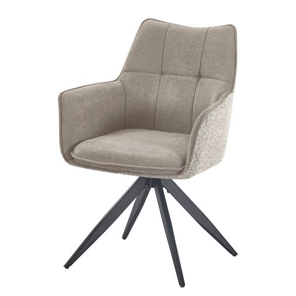 Drehbarer Armlehnenstuhl SUGRA 2er-Set - Beige