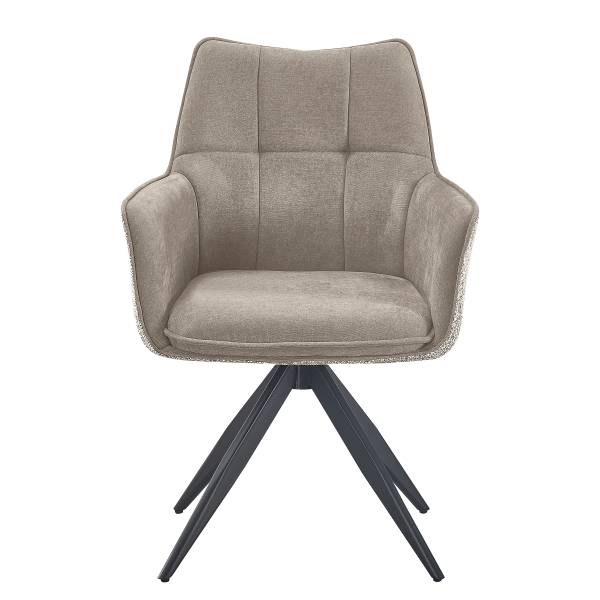 Drehbarer Armlehnenstuhl SUGRA 2er-Set - Beige