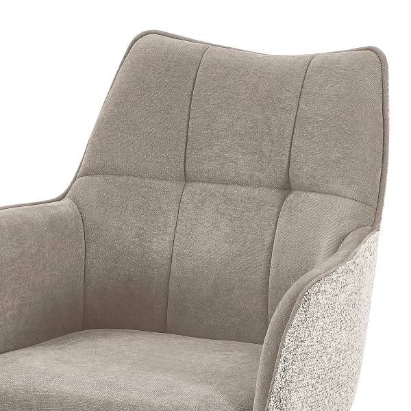 Drehbarer Armlehnenstuhl SUGRA 2er-Set - Beige