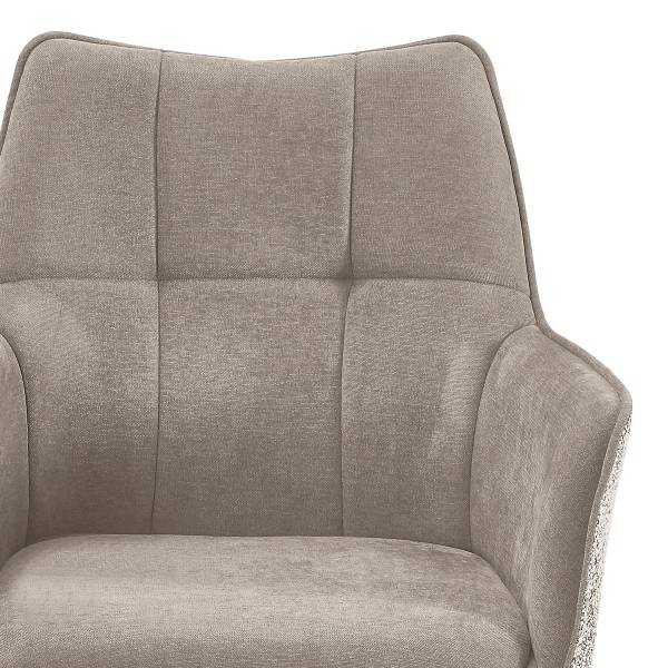 Drehbarer Armlehnenstuhl SUGRA 2er-Set - Beige