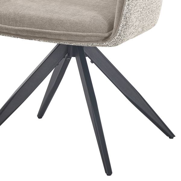 Drehbarer Armlehnenstuhl SUGRA 2er-Set - Beige