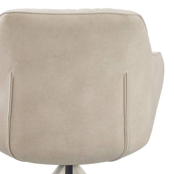 Drehbarer Armlehnenstuhl AIMAN 2er-Set - Beige