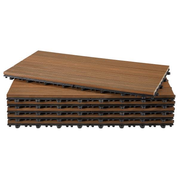 12er-Set Terrassenfliese Svevo - Braun