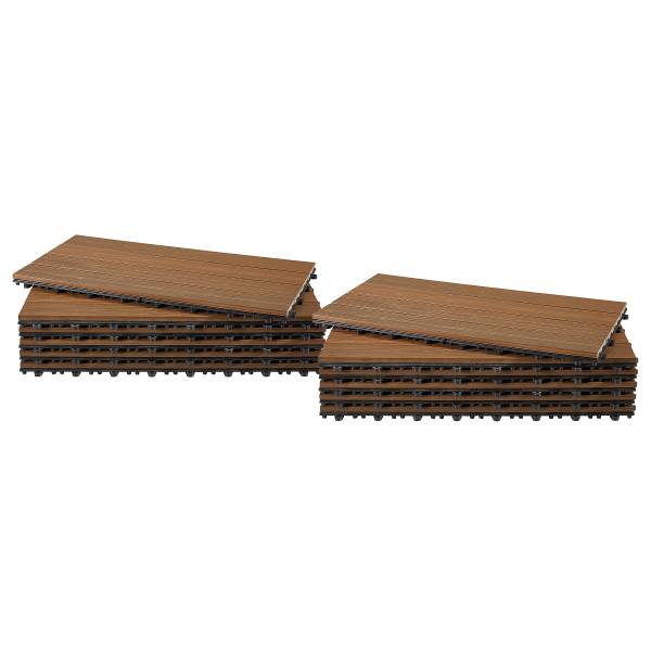 12er-Set Terrassenfliese Svevo - Braun