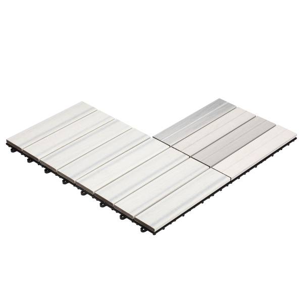 Terrassenfliese Svevo 11er-Set Typ B - Weiß
