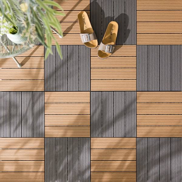 22er-Set Terrassenfliese Svevo Typ A - Braun