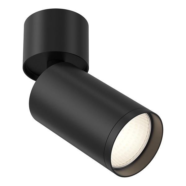 Deckenleuchte Focus S Typ B - Aluminium - 1-flammig - Schwarz