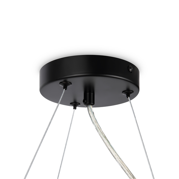 Pendelleuchte Dallas Typ H - Rauchglas / Mischmetall - 11-flammig