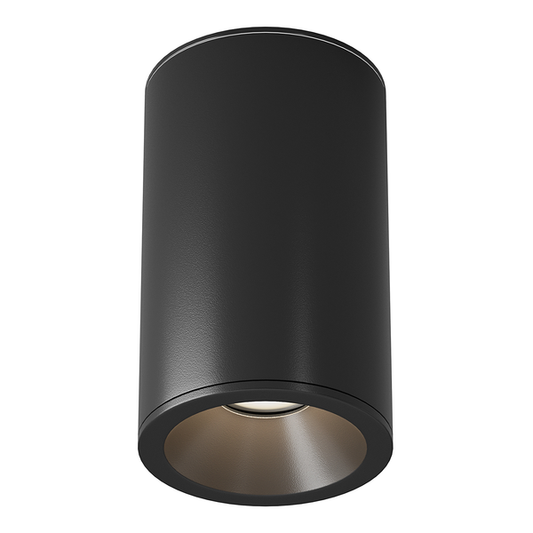 Deckenleuchte Zoom - Aluminium - 1-flammig - Schwarz - Durchmesser: 7 cm