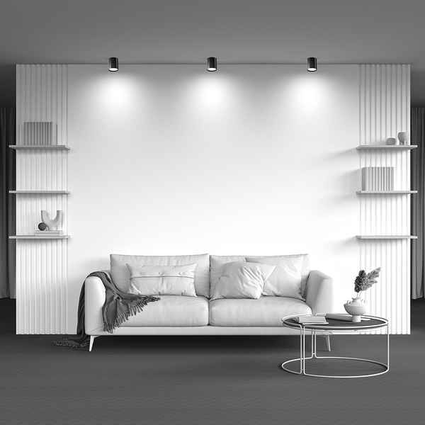 Deckenleuchte Hoop Typ B - Aluminium - 1-flammig - Schwarz