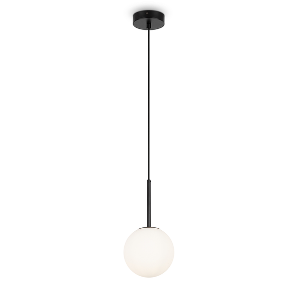 Pendelleuchte Basicform Typ J - Milchglas / Mischmetall - 1-flammig