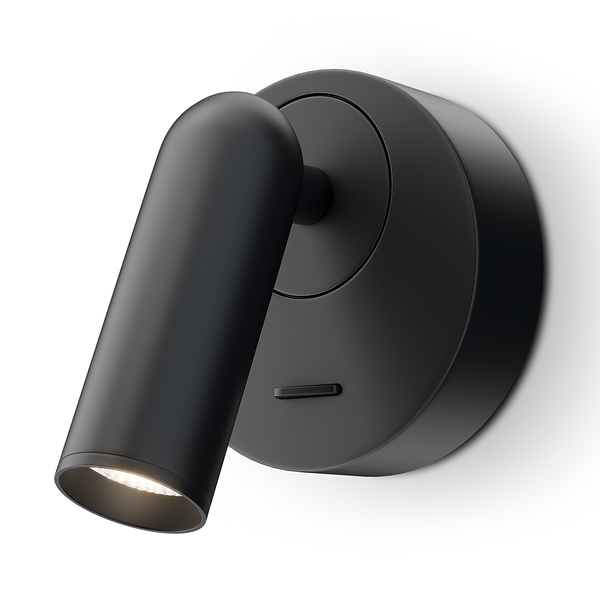 LED-Wandleuchte Mirax Typ C - Mischmetall - 1-flammig - Schwarz