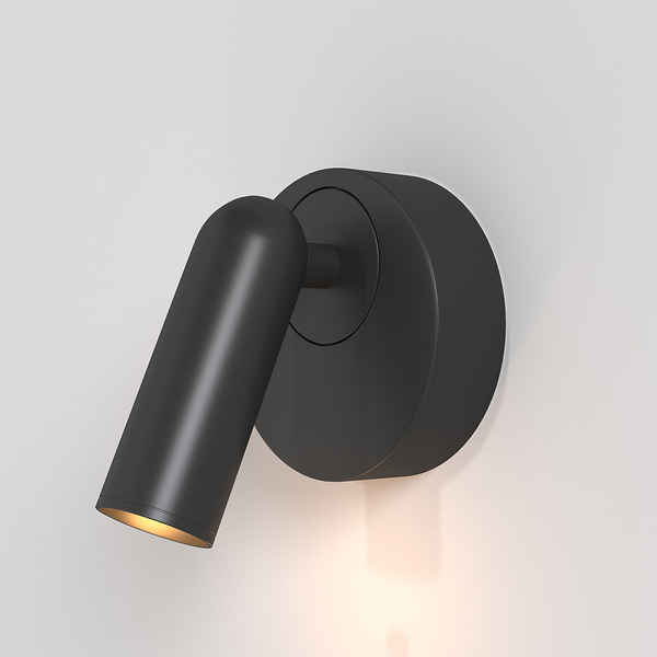 LED-Wandleuchte Mirax Typ C - Mischmetall - 1-flammig - Schwarz