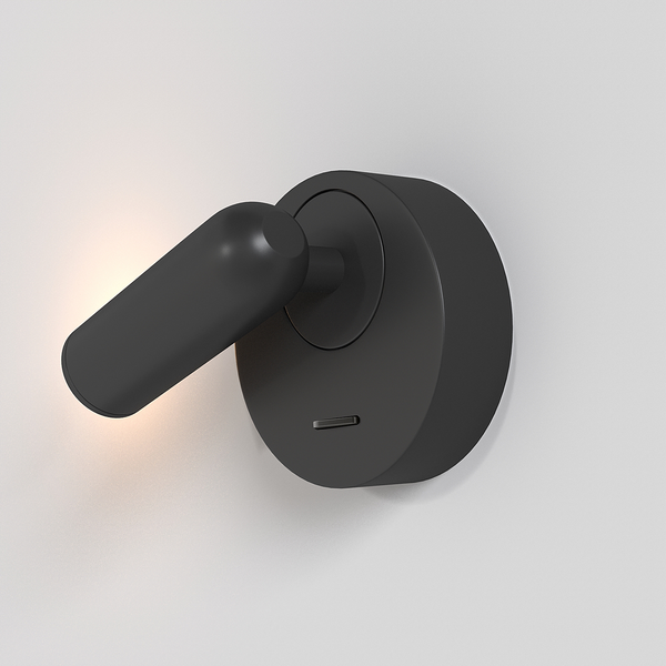 LED-Wandleuchte Mirax Typ C - Mischmetall - 1-flammig - Schwarz