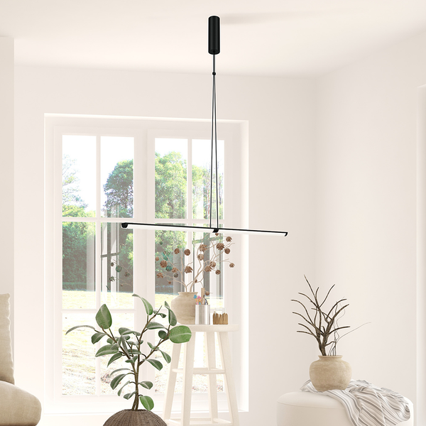 LED-Pendelleuchte Supersymmetry - Glas / Aluminium - 1-flammig