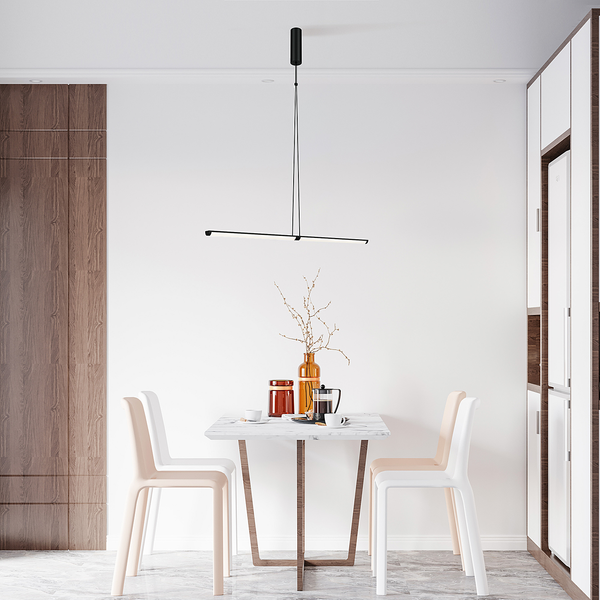 LED-Pendelleuchte Supersymmetry - Glas / Aluminium - 1-flammig