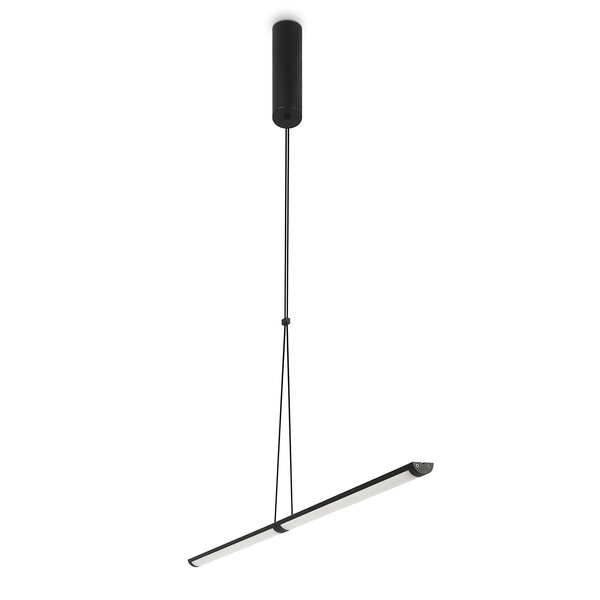 LED-Pendelleuchte Supersymmetry - Glas / Aluminium - 1-flammig