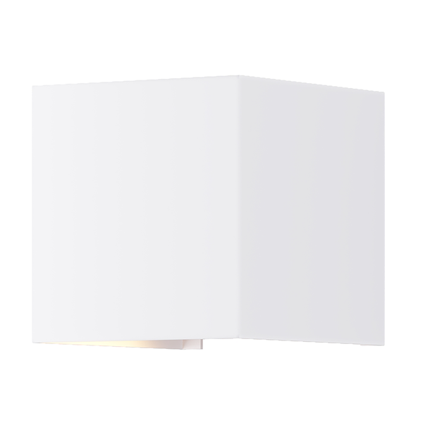 LED-Wandleuchte Fulton - Mischmetall - 1-flammig - Weiß
