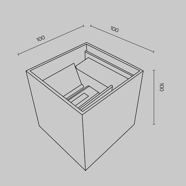 LED-Wandleuchte Fulton - Mischmetall - 1-flammig - Weiß