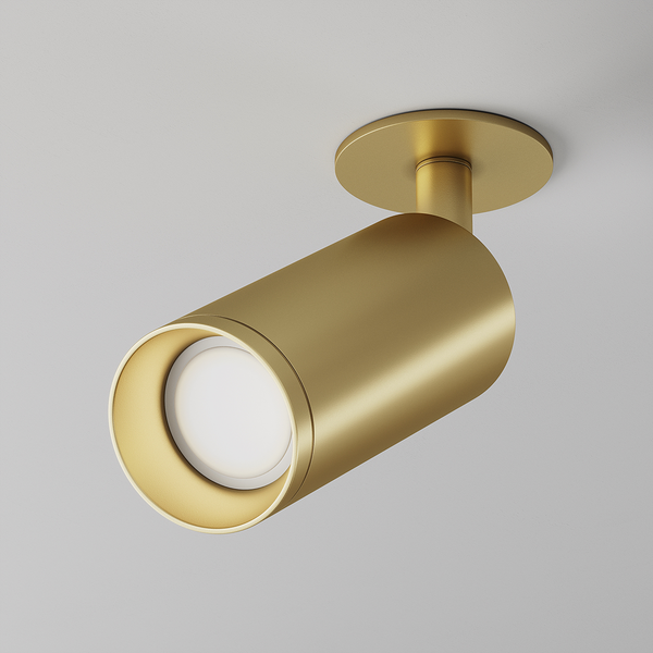 Deckenleuchte Focus Typ B - Aluminium - 1-flammig - Gold