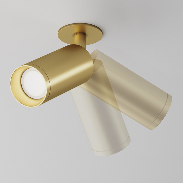 Deckenleuchte Focus Typ B - Aluminium - 1-flammig - Gold