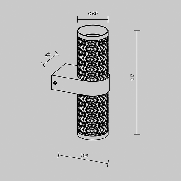 Wandleuchte Focusdesign - Aluminium - 2-flammig - Gold