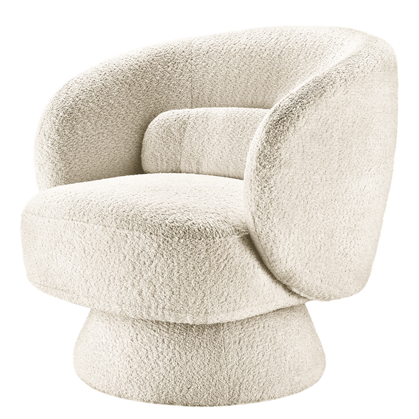 Drehbarer Loungesessel LANARE - Creme