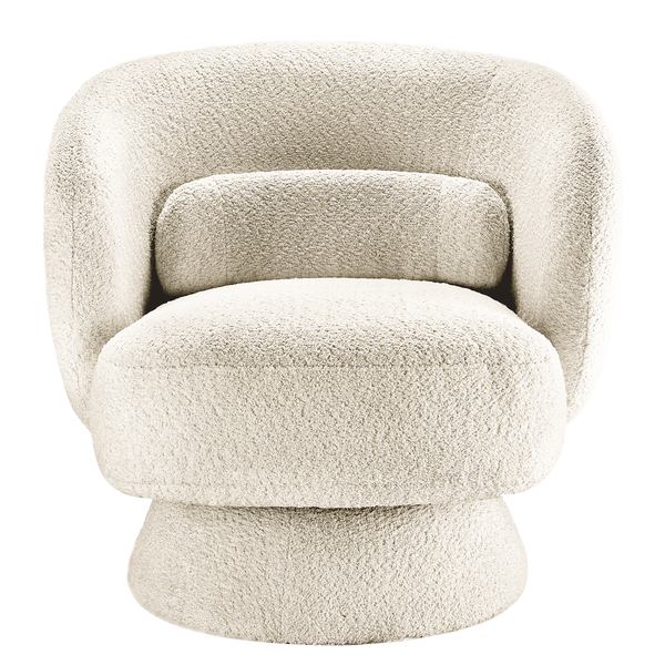 Drehbarer Loungesessel LANARE - Creme