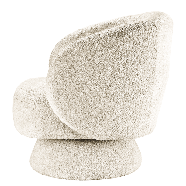 Drehbarer Loungesessel LANARE - Creme