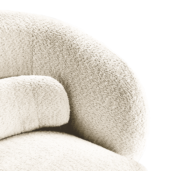 Drehbarer Loungesessel LANARE - Creme