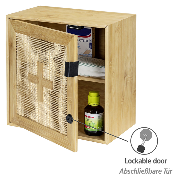 Medizinschrank Allegre - Rattan / Bambus
