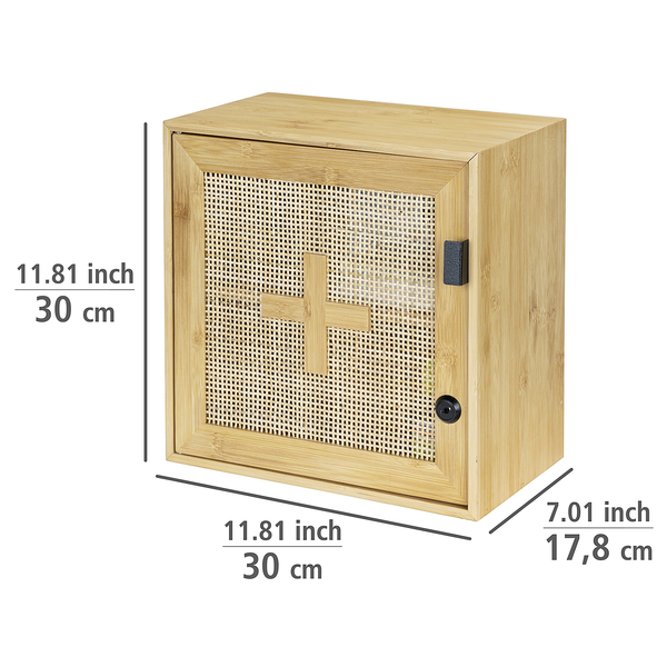Medizinschrank Allegre - Rattan / Bambus