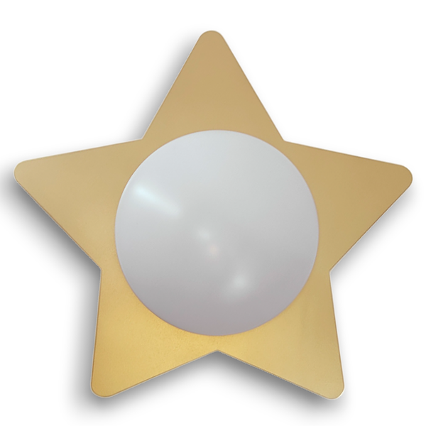 Kinderzimmerleuchte Livane - Polycarbonat - 1-flammig - Gold