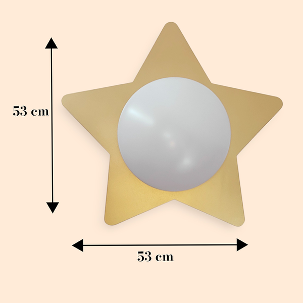 Kinderzimmerleuchte Livane - Polycarbonat - 1-flammig - Gold