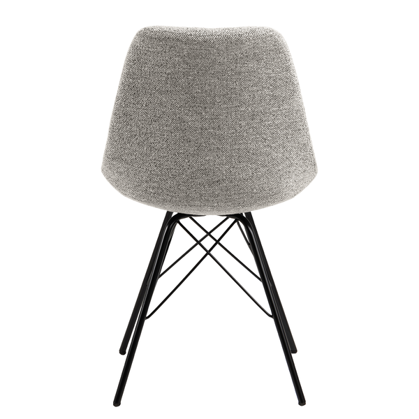 Polsterstuhl Bonito 2er-Set - Bouclé Stoff Moena: Grau