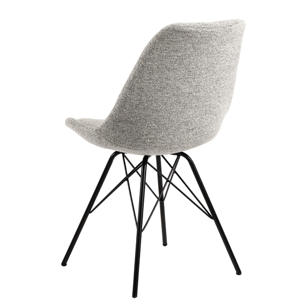 Polsterstuhl Bonito 2er-Set - Bouclé Stoff Moena: Grau