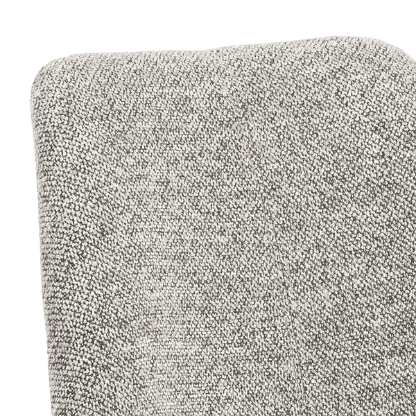 Polsterstuhl Bonito 2er-Set - Bouclé Stoff Moena: Grau