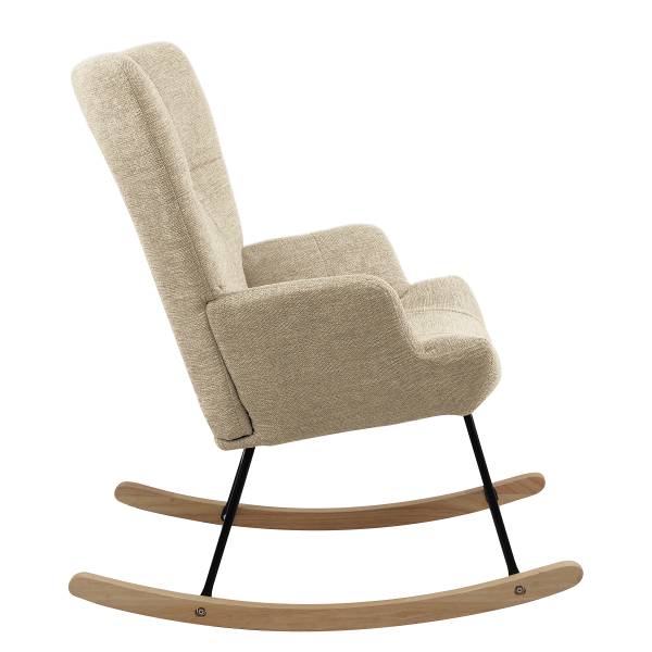 Schaukelsessel OURA - Webstoff Roge: Beige