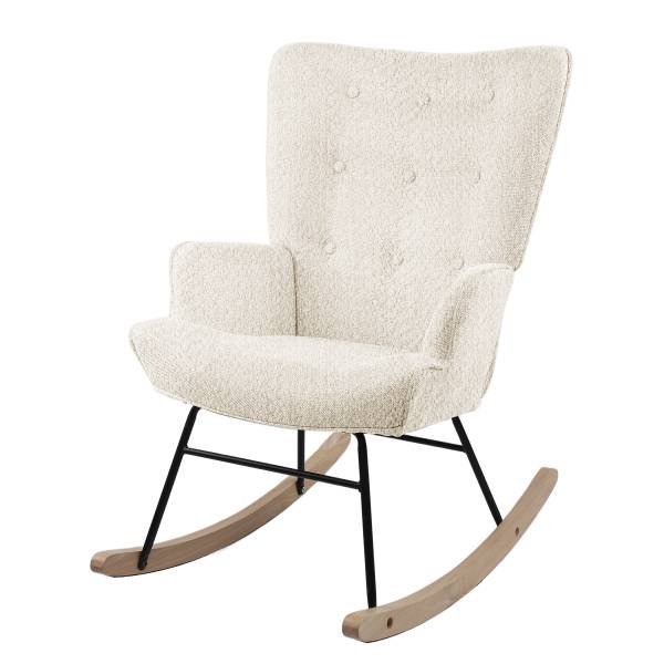 Schaukelsessel LIAI - Chenille - Creme