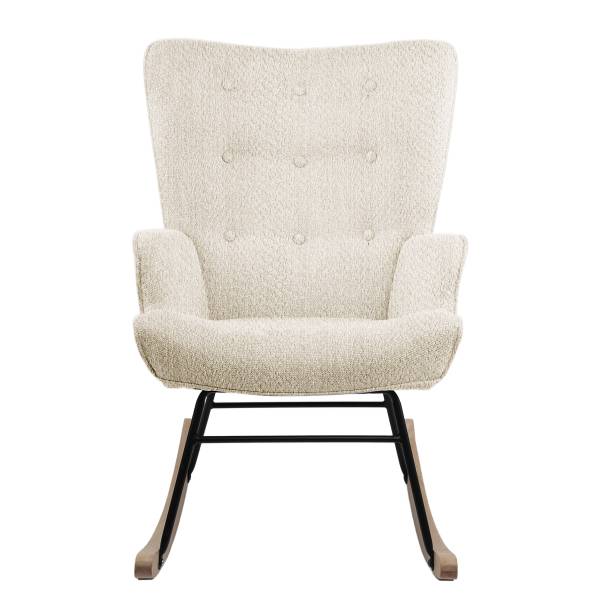 Schaukelsessel LIAI - Chenille - Creme