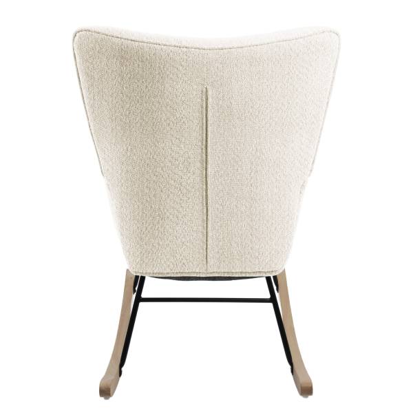 Schaukelsessel LIAI - Chenille - Creme