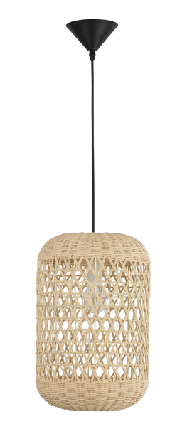 Pendelleuchte Aurora Typ B - Rattan / Aluminium - 1-flammig