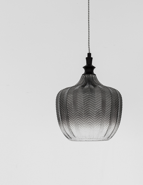 Pendelleuchte Loni - Aluminium - 1-flammig - Schwarz