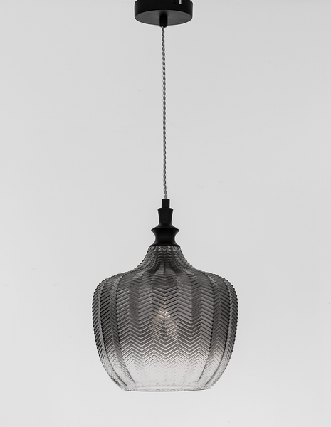 Pendelleuchte Loni - Aluminium - 1-flammig - Schwarz
